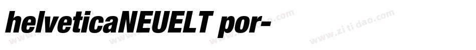 helveticaNEUELT por字体转换
